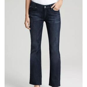 7 for All Mankind Kimmie Flip Flop Boot Cut Jeans Dark Wash Size 26